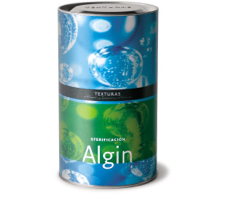 Algin wykorzystywany w przepisach kuchni molekularnej.